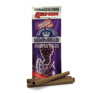 PAPEL DE FUMAR SABORES BLUNT HEMPARILLO PURPLE HAZE XXL (UVA Y CANANABIS) 25X2