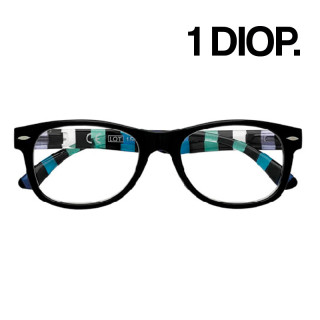 GAFAS ZIPPO LECTURA 31Z-PR1A-100 1 DIIOP. NEGRO Y RAYAS AZUL REF.6113 1UD