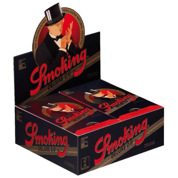 Papel Smoking Black Deluxe 78mm 1 1/4 100 Uds.