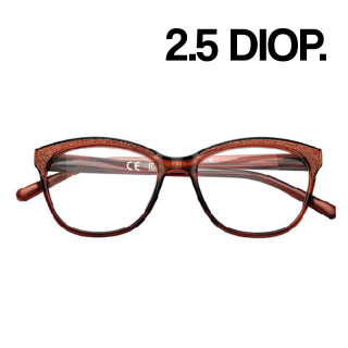 GAFAS ZIPPO LECTURA 31Z-PR79 2.5 DIOP MARRON BRILLOS 1UD