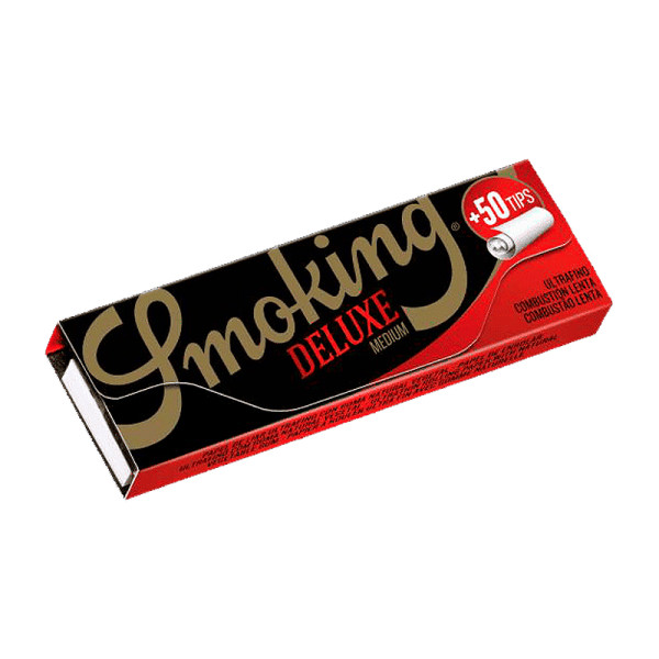 Papel Smoking Deluxe 1 1/4 78mm con tips 24 Uds.