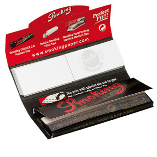 Papel Smoking Deluxe 1 1/4 78mm con tips 24 Uds. 2