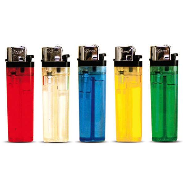 ENCENDEDOR PIEDRA SEMITRANSPARENTE COLORES SURTIDOS 1X50