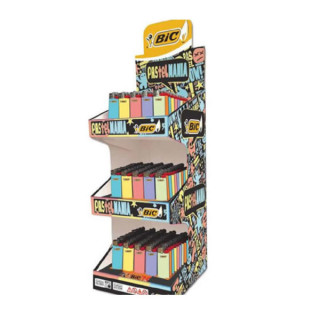 EXPOSITOR 150 ENCENDEDORES BIC PASTELMANIA 1X150