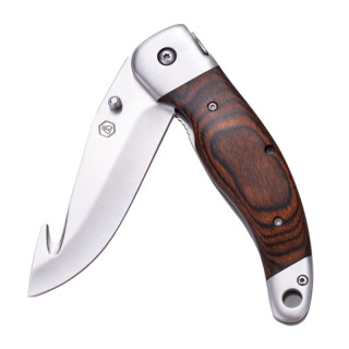 ESTUCHE NAVAJA DE CAZA LAGUIOLE CON FUNDA DE CUERO 2