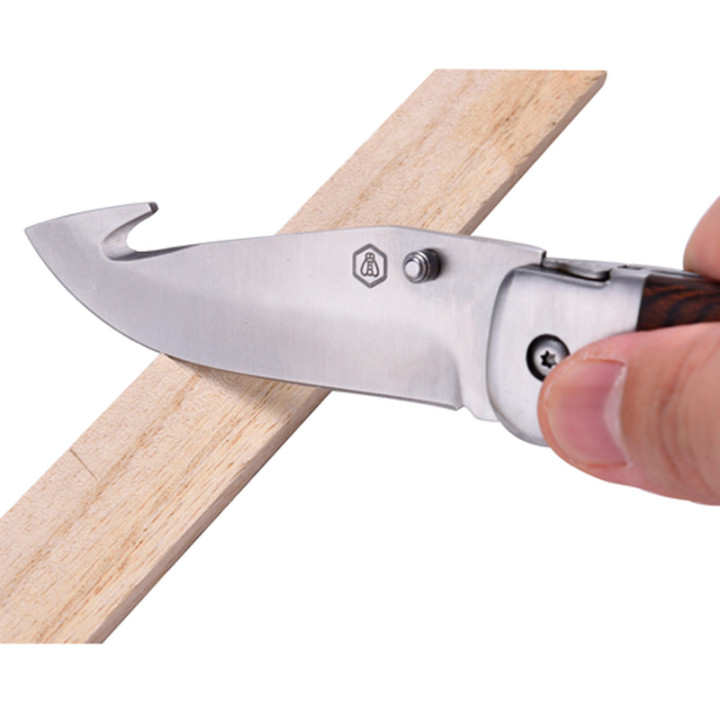 ESTUCHE NAVAJA DE CAZA LAGUIOLE CON FUNDA DE CUERO