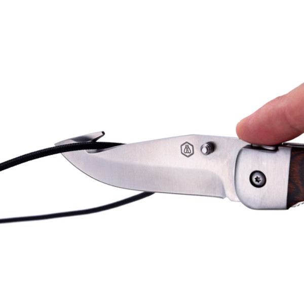 ESTUCHE NAVAJA DE CAZA LAGUIOLE CON FUNDA DE CUERO