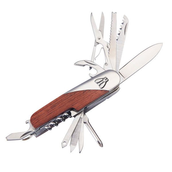 ESTUCHE NAVAJA LAGUIOLE MULTIUSOS CON FUNDA CUERO