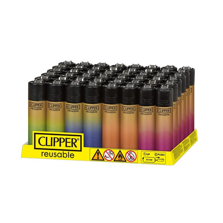 ENCENDEDOR CLIPPER GOLD GRADIENT 1X48