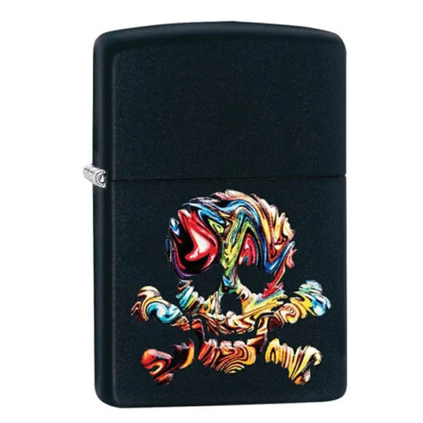 ENCENDEDR ZIPPO SKULL DESIGN