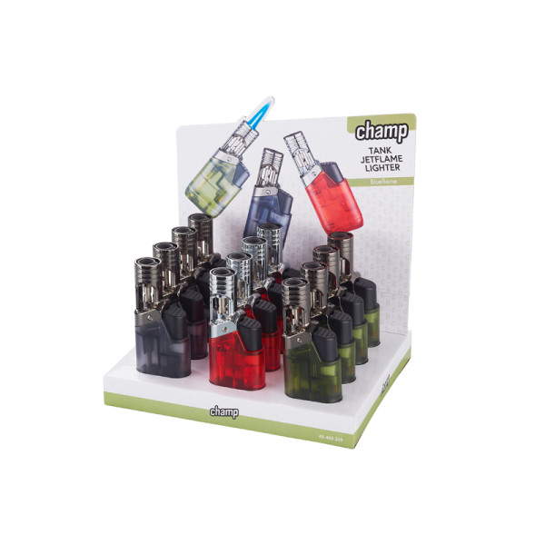 ENCENDEDOR CHAMP TANK JET FLAME VARIOS COLORES 1X12