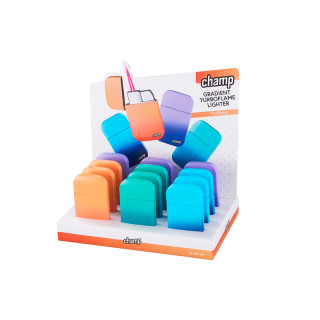 ENCENDEDOR CHAMP TURBO FLAME GRADIENT VARIOS COLORES 1X12