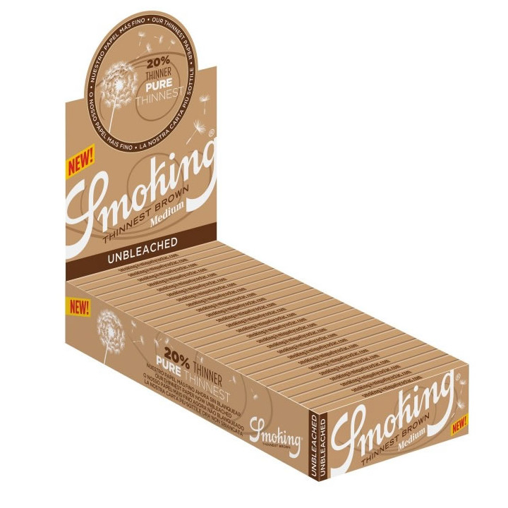Papel Smoking Thinnest 1 1/4 78mm. Brown 25 Uds.