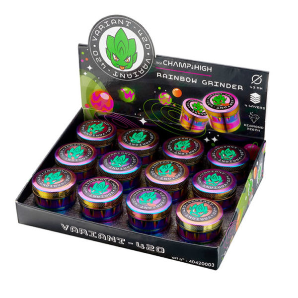 GRINDER CHAMP RAINBOW V420 4 PARTES 43MM 1X12