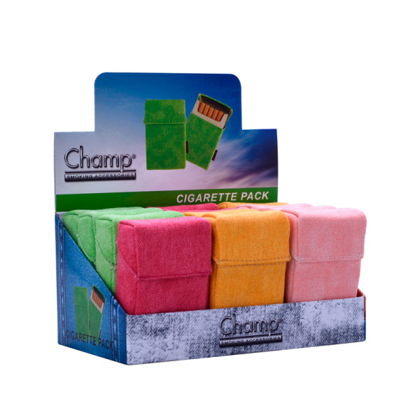 PITILLERA CAJETILLA CHAMP PACK TRENDY JEAN COLORES SURTIDOS 1X12