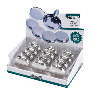 CENICERO CHAMP POCKET METAL 1X12 2