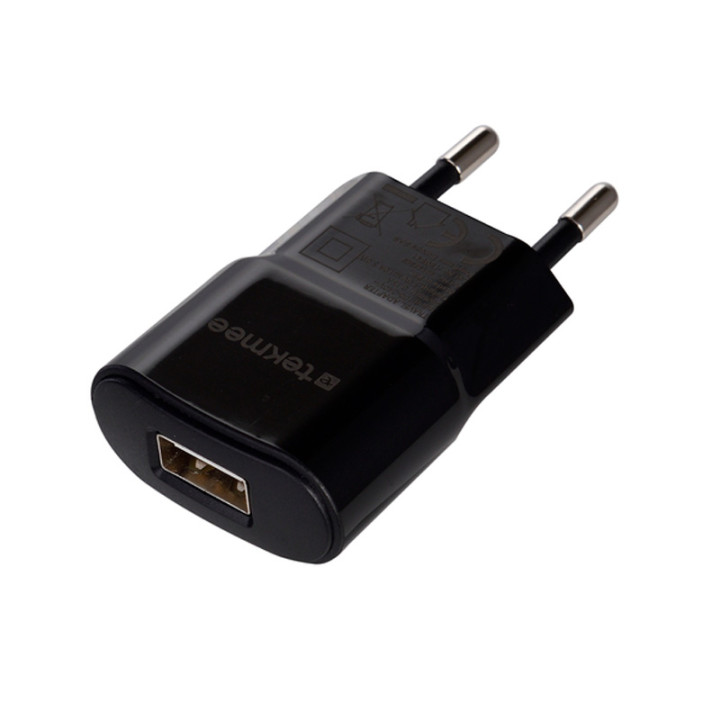 CARGADOR DE PARED USB NEGRO 1X4