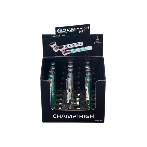 PIPA CRISTAL CHAMP COSMOS AND LEAF  9 CM. 1X15