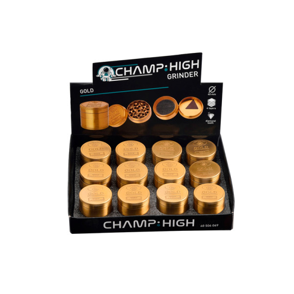 GRINDER CHAMP METALICO GOLD 4 PARTES 40 MM 1X12
