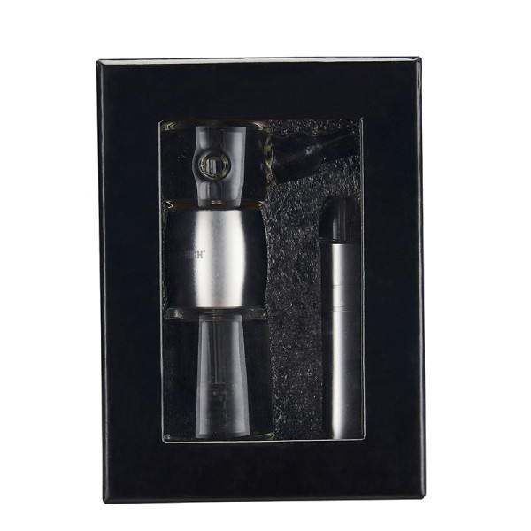 PIPA CHAMP HIGH ALUMINIO PLATEADO Y CRISTAL 12 CM 1UD