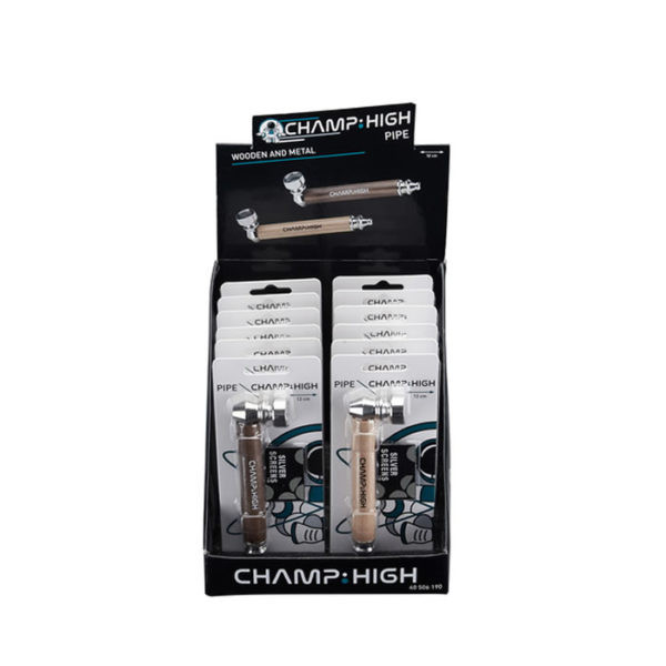 PIPA CHAMP HIGH METAL WOODEN 12CM X12
