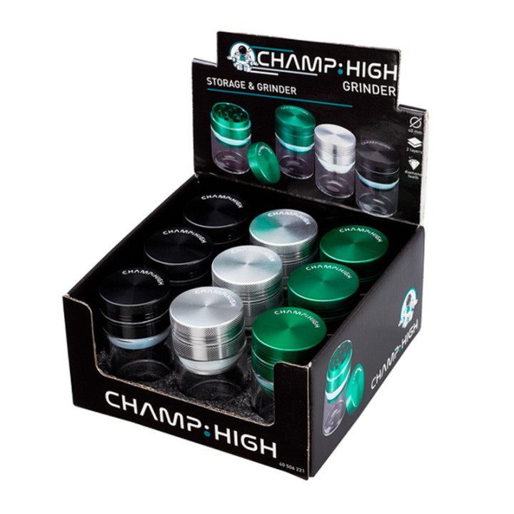 GRINDER & STORAGE CHAMP HIGH 40MM 1X9