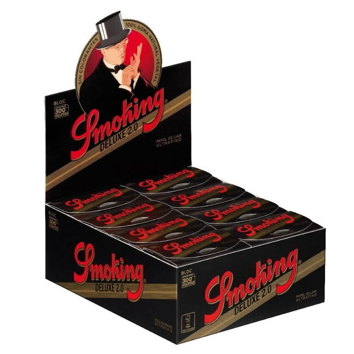 Papel Smoking Black Deluxe bloc 300 hojas 1 1/4