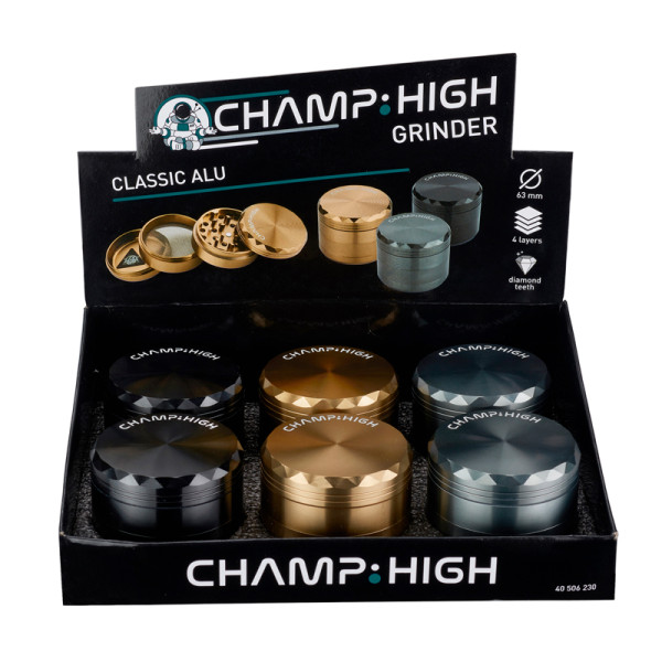 GRINDER CHAMP HIGH CLASSIC 63MM  4 PARTES 1X6
