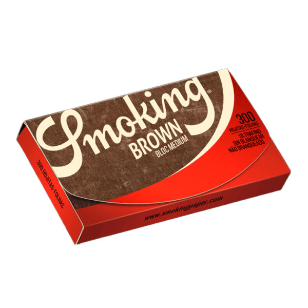Papel Smoking Brown 300 hojas 1 1/4 78mm.