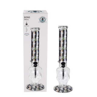 BONG CHAMP CRISTAL  SKULL 41CM