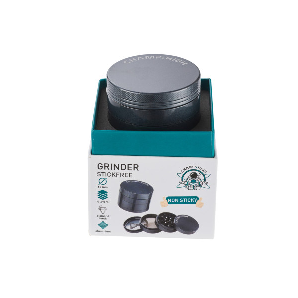 GRINDER CHAMP HIGH 63MM NON STICKY BLACK 1X1