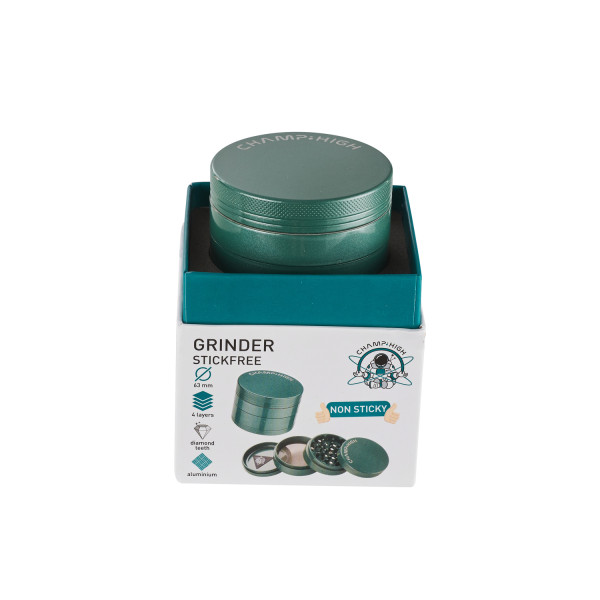 GRINDER CHAMP HIGH  63MM NON STICKY GREEN 1X1