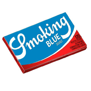 Papel Smoking azul doble ventana 25 Uds.