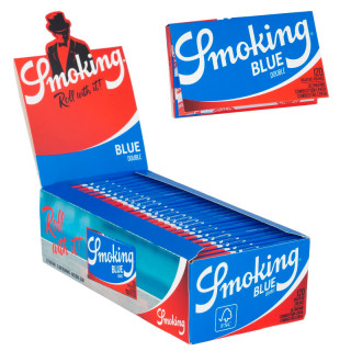 Papel Smoking azul doble ventana 25 Uds. 2
