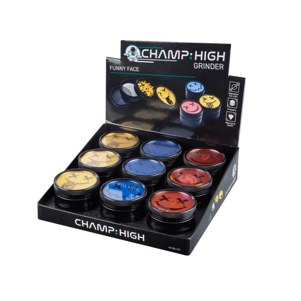 GRINDER CHAMP HIGH FUNNY FACE 4 PARTES 63MM  1X9