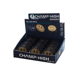 GRINDER METALICO CHAMP YELOW SMILE 2 PARTES 3 CM. 1X12
