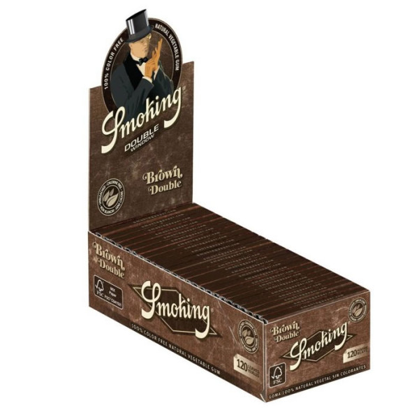 Papel Smoking brown doble ventana 25 Uds.