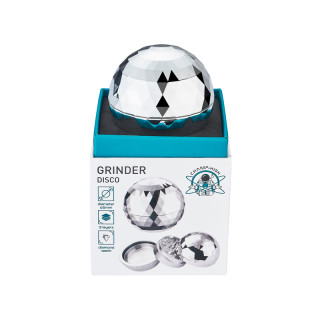 GRINDER METALICO CHAMP SILVER DISCO 3 PARTES 6,5 CM. 1X1