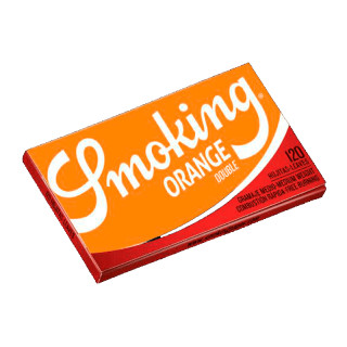 Papel Smoking naranja doble ventana 70mm. 25 Uds.