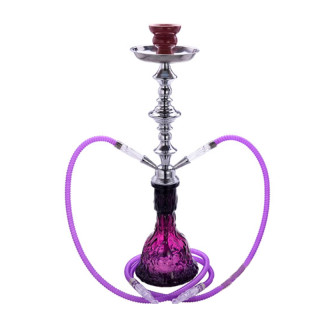 SHISHA AL MALIK ZOUMI 2 MANGUERAS 55CM MORADA