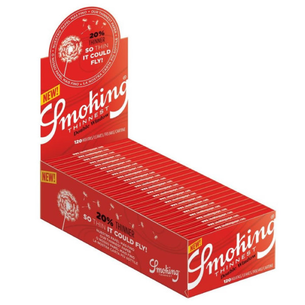 Papel Smoking thinnest doble ventana 25 Uds.