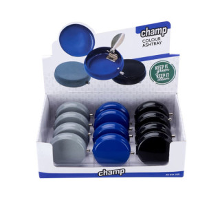 CENICERO CHAMP POCKET ASHTRAY COLOUR 1X12