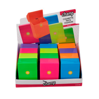 PITILLERA CAJETILLA CHAMP PLASTICO FASHION COLOR 30CIG 1X12 2