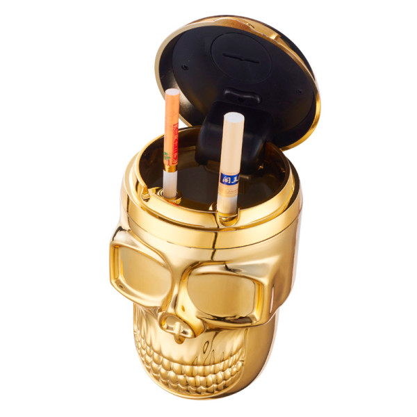 CENICERO DE COCHE CHAMP SKULL ASHTRAY LED 1X6