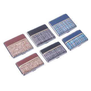 PITILLERA CIGARRILLOS CHAMP CIG CASE 2 SIZES BEIGE LINE 1X12