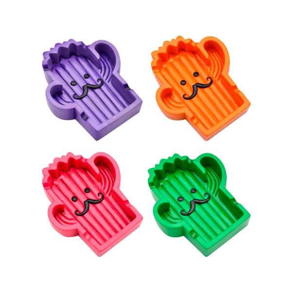 CENICERO CHAMP CACTUS COLORES SURTIDOS 1X8