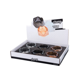 CENICEROS DE CRISTAL CHAMP RHOMBUS STYLE 1X6