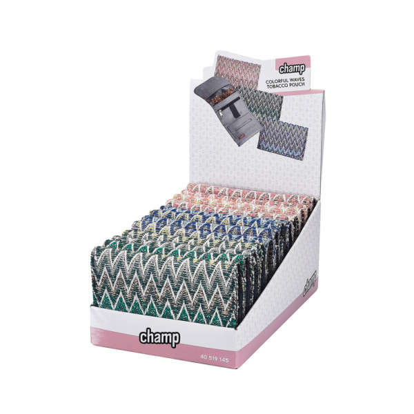 TABAQUERA CHAMP ONDAS COLORES 120X110X7,8MM