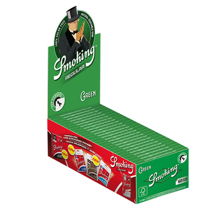 Papel Smoking 70mm. Nº 8 verde 50 Uds.