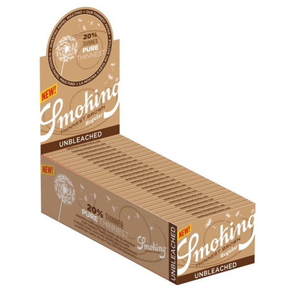 Papel Smoking Thinnest 70mm. Nº 8 brown 50 Uds.